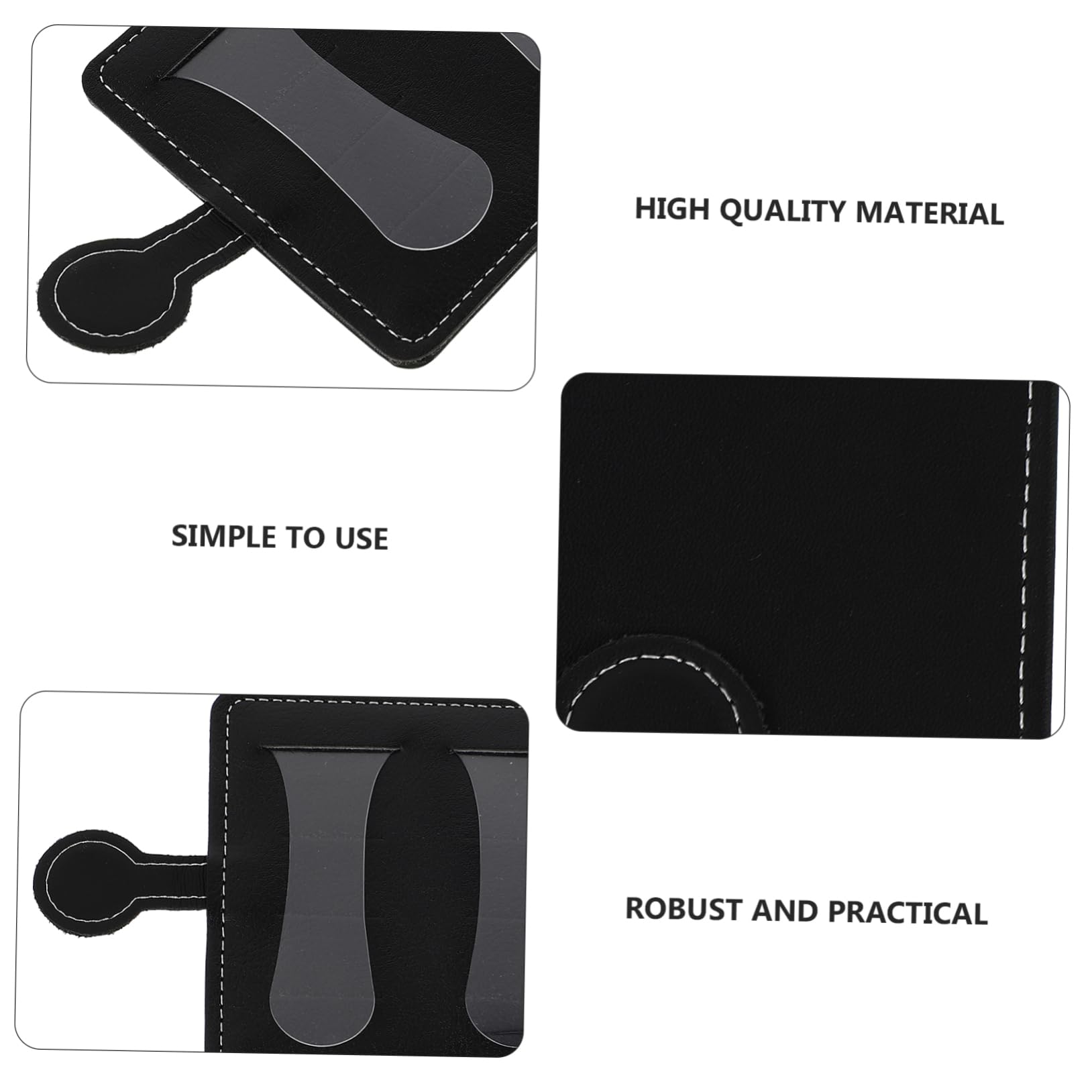 BESPORTBLE 1Pc Guitar Picks Storage Pouch Portable Organizer for Up to Picks Durable Case Lightweight Design for Travel Concerts and Parties Black