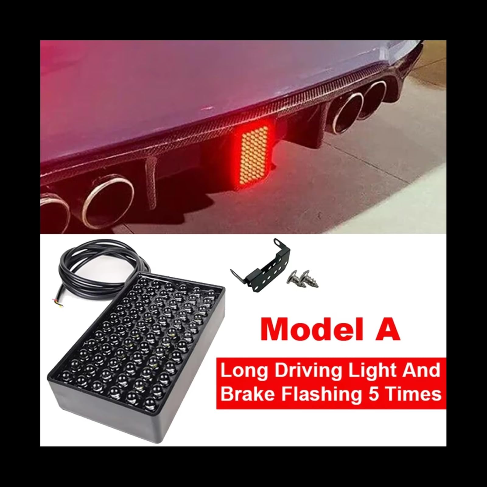 Luci Terzo Stop Auto per Benz per Modello A 72 Luce Freno A LED per F1 Luce per Pilota Luci Freno A LED Copertura Paraurti per Lampada per Pilota Luce Stop Terza Luce Stop