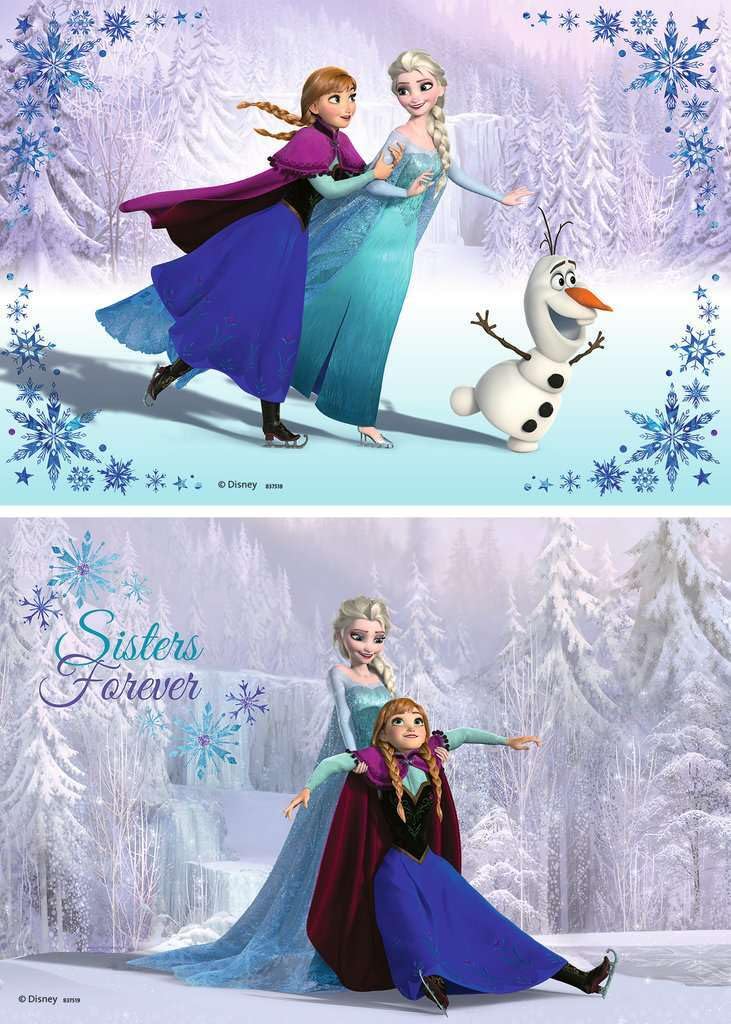 Ravensburger Disney Frozen Sisters Always Puzzle Set | 2 x 24 Piece Jigsaw Puzzles | Unique Pieces for Perfect Fit | Ideal Game for Kids and Family | FSC-Certified for Sustainability - Image 2