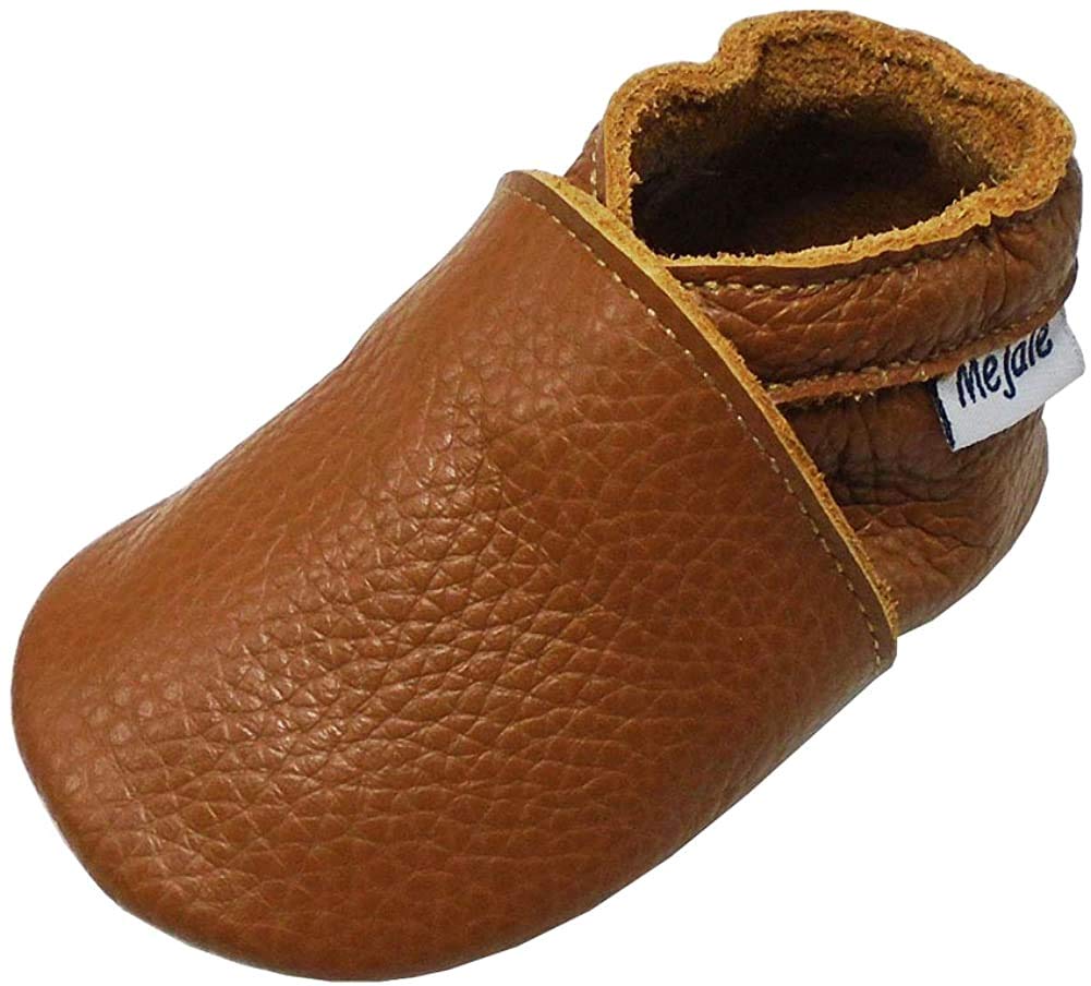 Mejale Chaussures Bébé Filles Garçons Cuir Souple Chaussons Premiers Pas 0-6 Mois - 2Ans