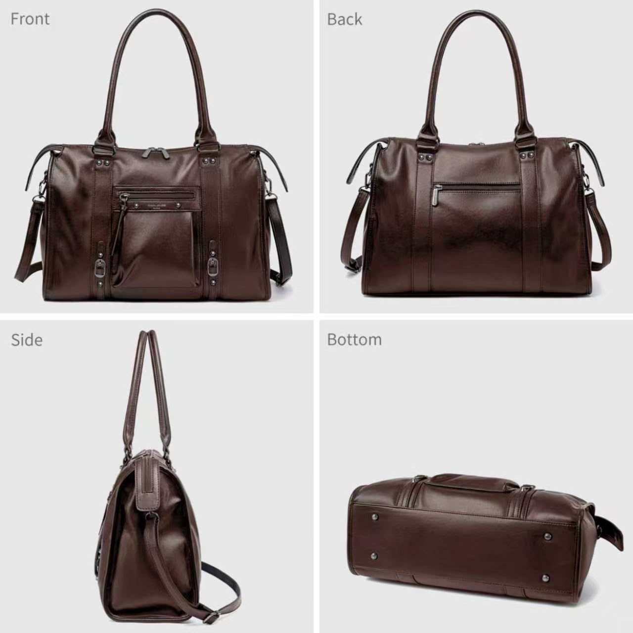 David Jones - Damen Große Shopper Handtasche, Vintage City Tote Bag