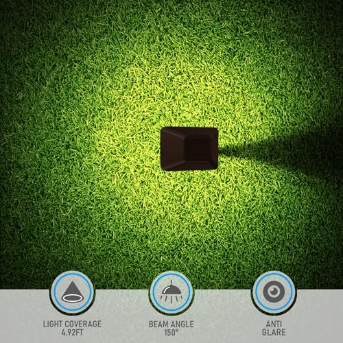 Image of LEONLITE 6-Pack 5CCT Anti-Glare Low Voltage Pathway Lights, 12-24V AC /DC