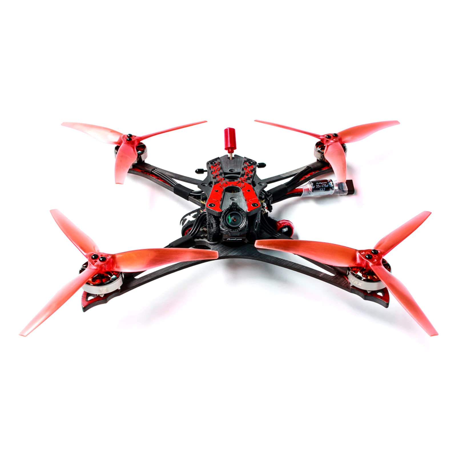 HUIOP Dron de carreras con visión en primera persona ECOII 2004 Motor sin escobillas 5 pulgadas PNP Quadcopter Runcam Nano HD Zero Drone 720p Cámara,Dron de carreras con visión en primera persona