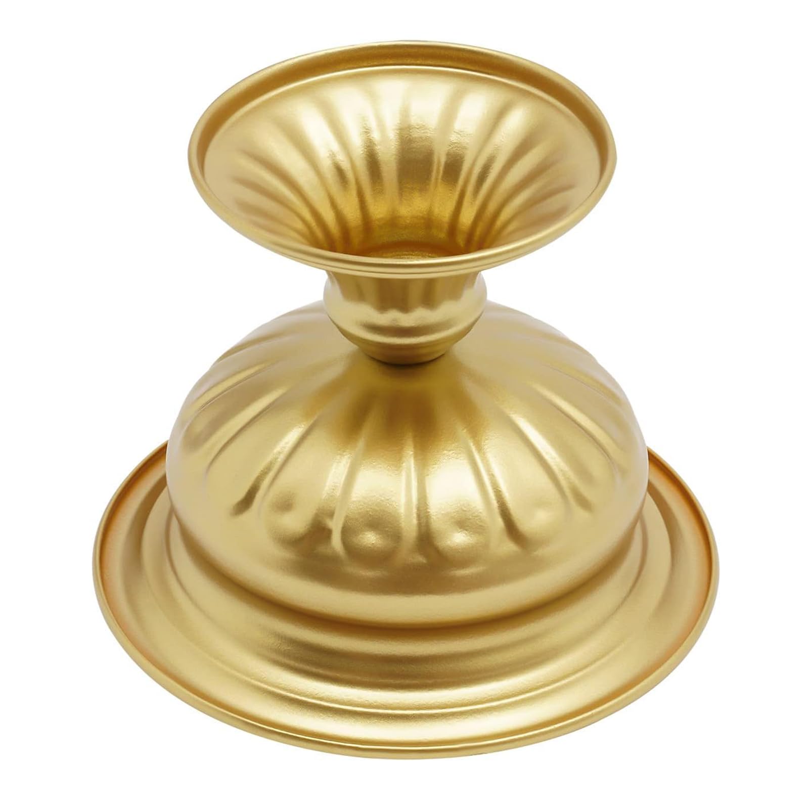 10 Vasi Centrotavola in Oro, Supporto per Vaso da Fiori da Tavolo da Matrimonio da 4,7", Centrotavola per Fiori, Design Elegante a Forma di Tromba, per Composta, Decorazione di Feste, Casa