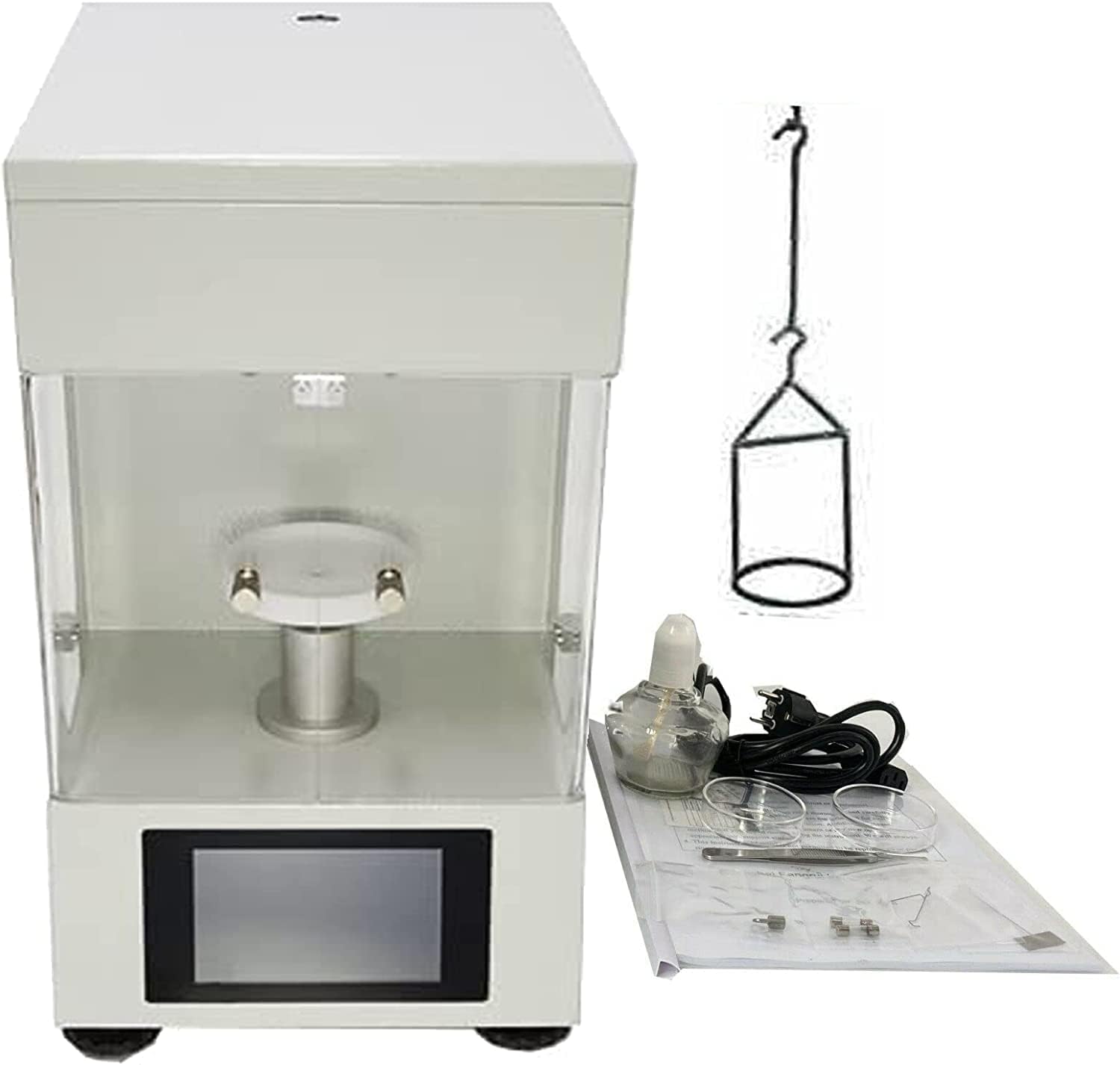 CNYST Surface Tensiometers Surface Tension Measurement Instrument with 4.3-inch Touch Screen Test Range 0-1000mN/m Accuracy 0.1mN/m Built-in Measurement Program Password Management Function