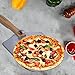TDHDIKE Premium Aluminum Pizza Peel With Foldable Oaken Handle, 12” x 14”, Convenient To Store, Good Helper For Baking, Homemade Pizza And Bread