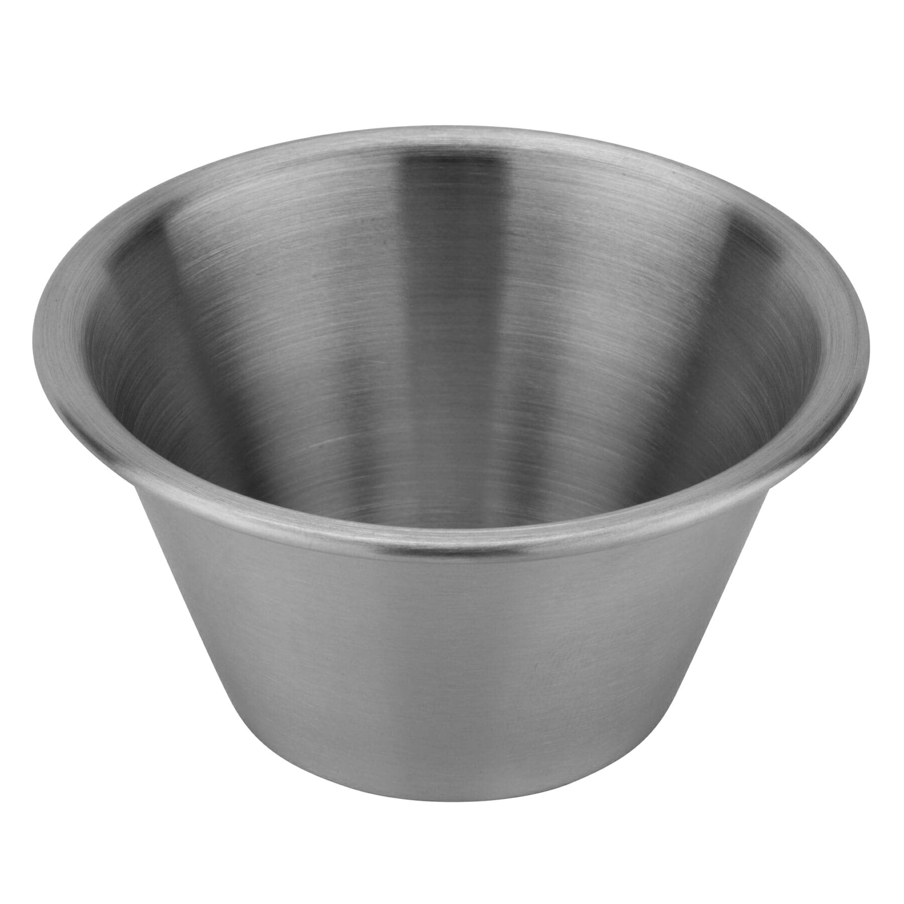 G.E.T. 4-89444 6 oz. Condiment Cup, 4" Dia, 2.25" Clipper Mill, Stainless Steel