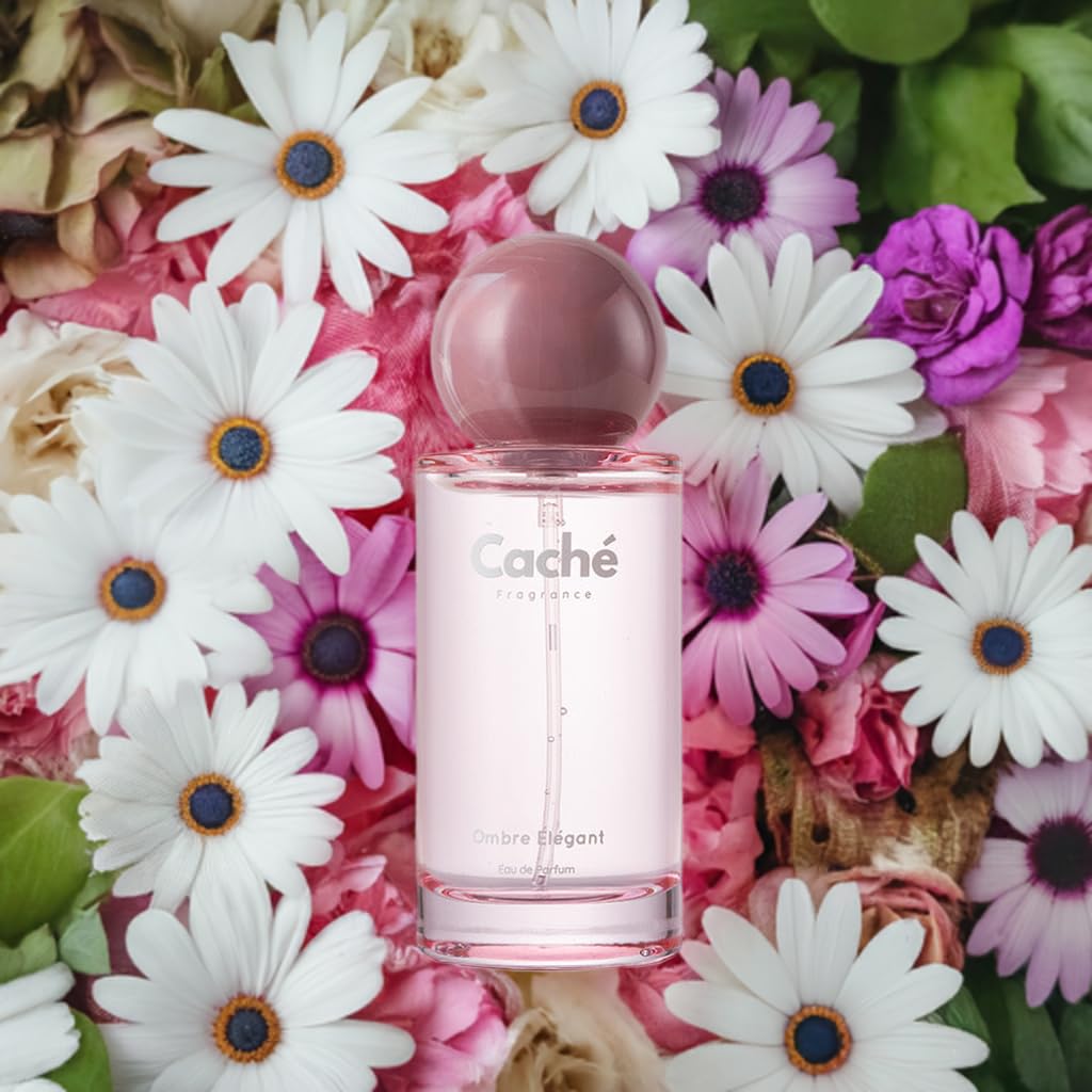 Ombre Élégant by Caché – Jasmine, Tuberose, Almond, Coffee, Cacao, Amber; Eau De Parfum (EDP) 50ml, Feminine - Image 2