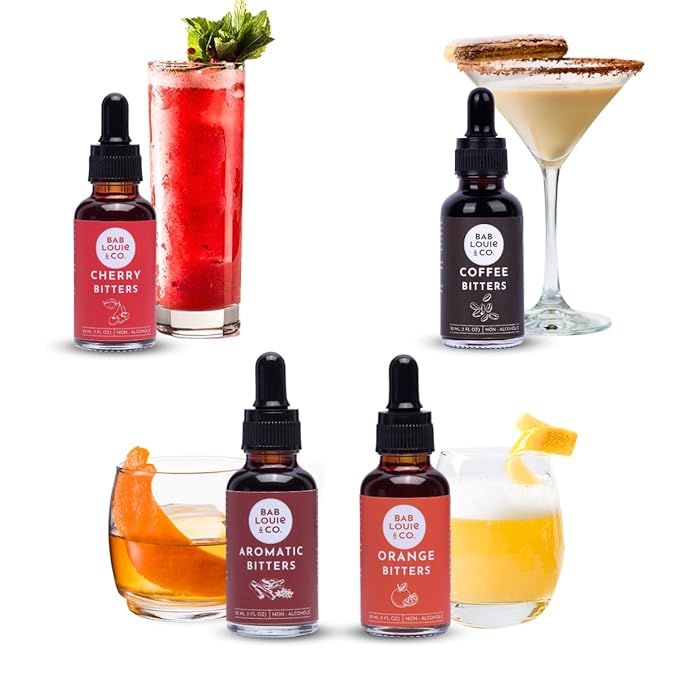 Bab Louie & Co. Cocktails Bitters No Alcohólicos 30ml 4-Pack miniatura 8