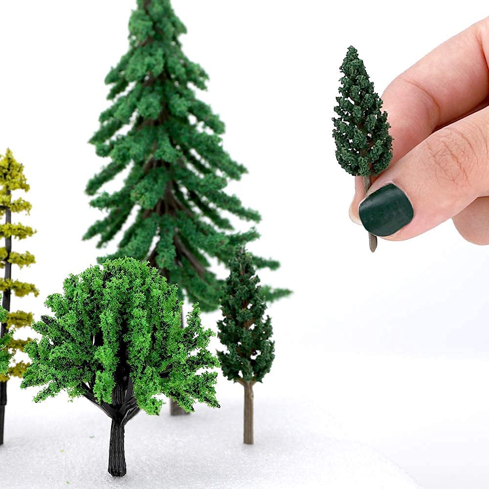 Amazon | 森林 模型用樹木 55本 ジオラマ 模型 木 森 材料 キット 鉄道