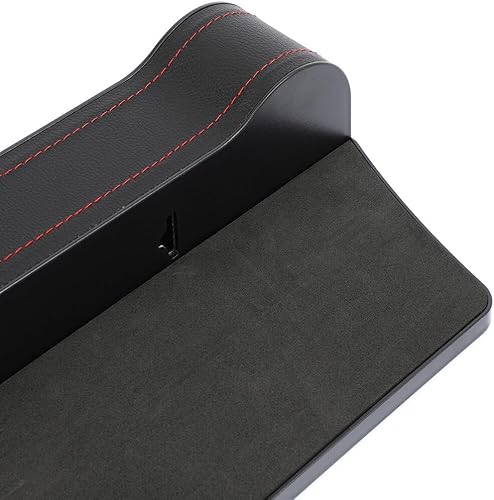 Miniatura 9 de SCITOO Organizador de espacio para asiento de automóvil, bolsillo lateral de la consola del asiento delantero con portavasos, organizador de asiento