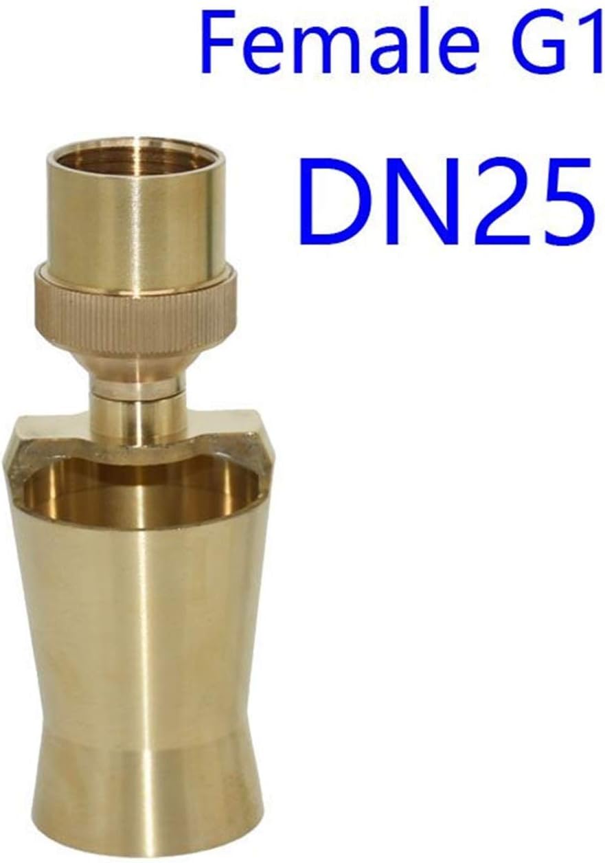 Xiaochen Lawn Irrigation Garden Watering Fountain Nozzle Brass Adjustable Decorative Fountain Nozzle Ice Tower Garden Pond Landscape 1pcs (Color : DN25)