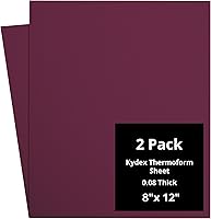 Vista 129 de Kydex Sheets - Solid Color DIY Kit for Crafting Holsters, Sheaths, and Mag Pouches - (8x8, 8x12, 12x12), Premium Thermoform Sheets - Thick, Durable