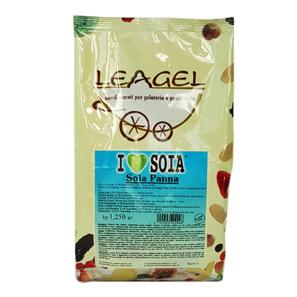 Soia Panna Preparato in Polvere per Gelato Leagel - 1,25 Kg -