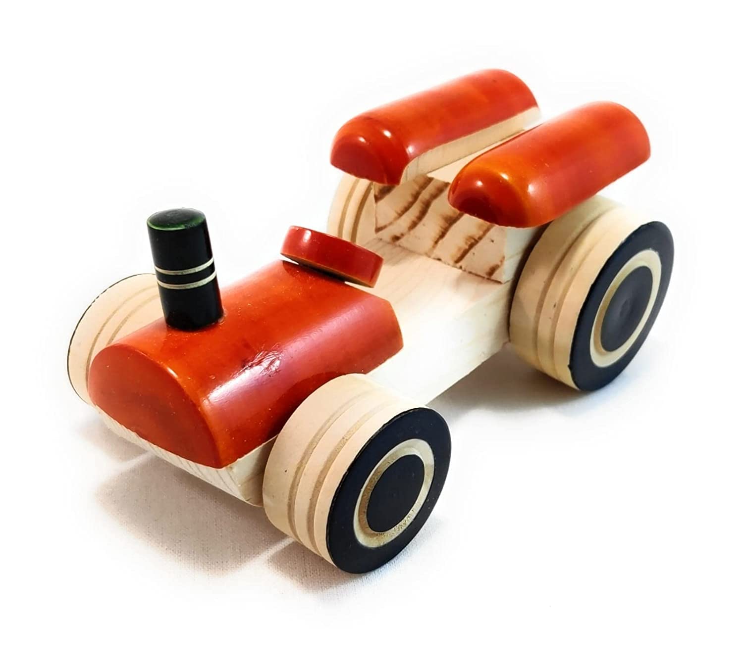 Smartcraft Wooden Toys for Kids, Organic Painted Tractor Toys for Boys & Girls/Toy Car for Kids/Safe for Your Little One,(Tractor Pack of 1) Toys for 1 + Year Old boy/Toy Car (B0B8MZ3YG3) Amazon Price History, Amazon Price Tracker