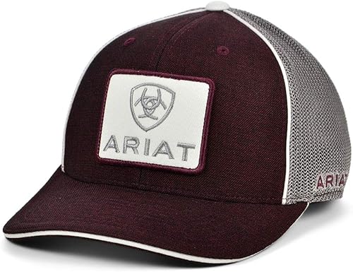 Ariat Mens A300004809 Gorra de parche para hombre OSFM Borgoña