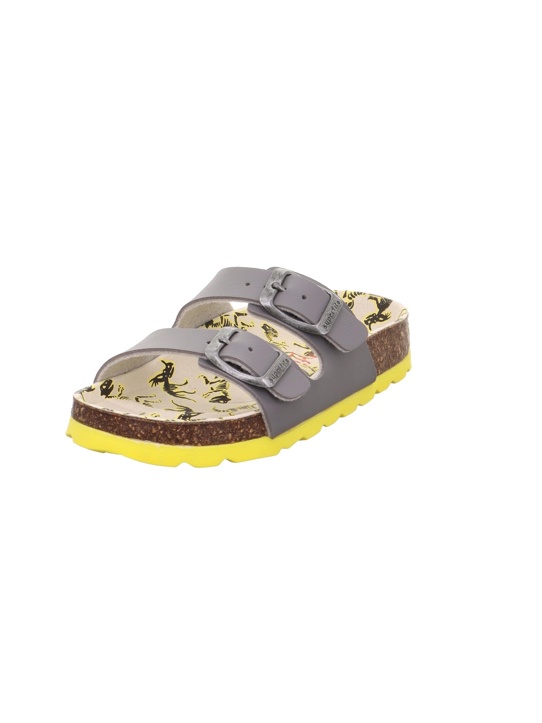 Superfit Boys' Footbed Slippers, Grey Multicoloured 2120, 8.5 UK Child