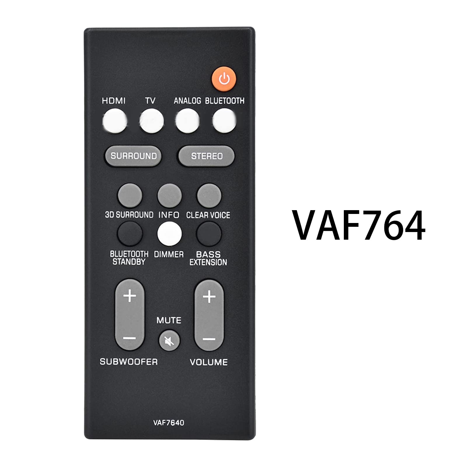 YAMAHA YAS-108 ヤマハ サウンドバー　リモコン、説明書、付属品有り Amazon.co.jp: リモコン VAF764 ヤマハサウンドバースピーカー