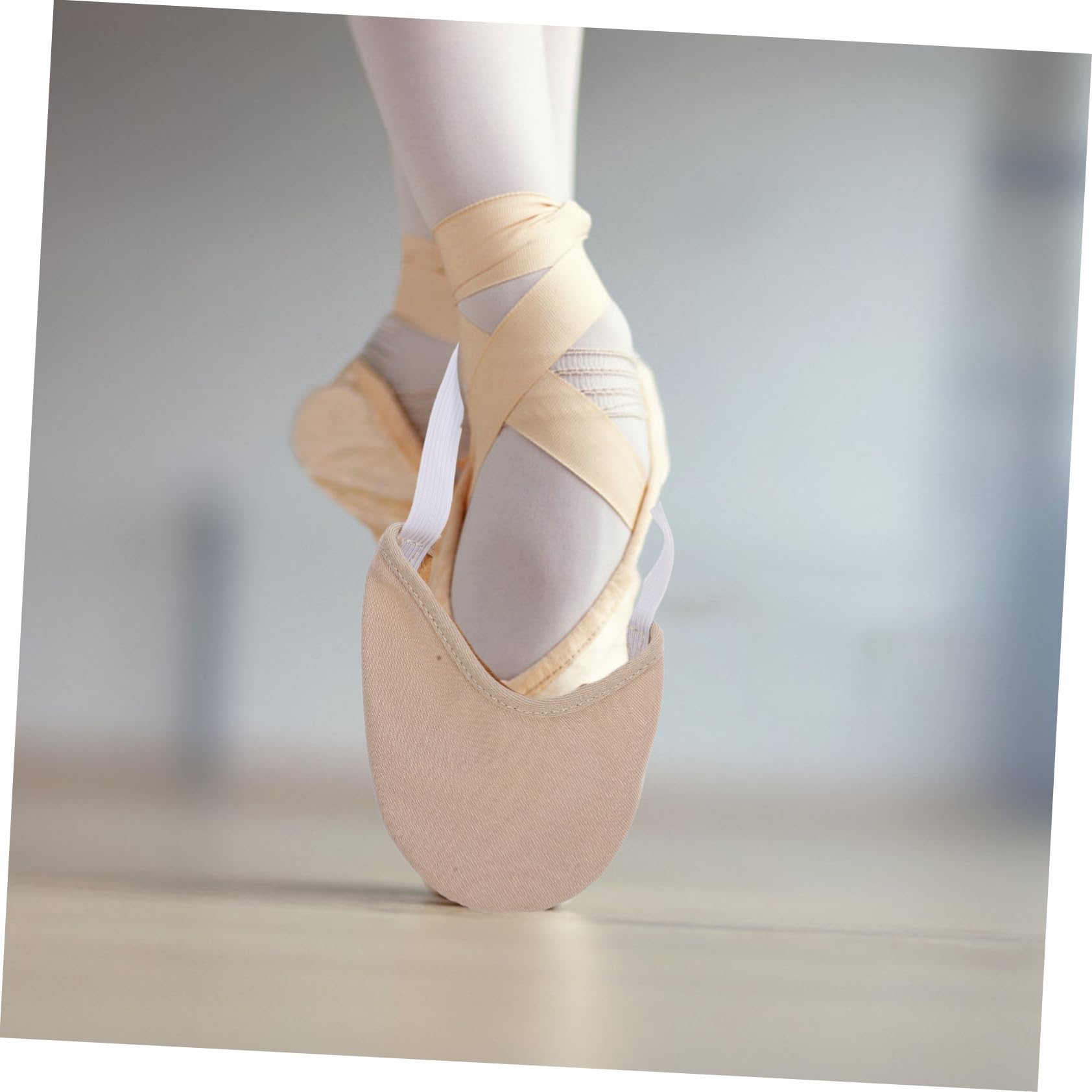 PLAFOPE 1pieza Medias Antideslizantes para Danza y Ballet para Mujeres y Niñas Calcetines Transpirables Color Piel Talla Yoga y Práctica De Danza Interiores