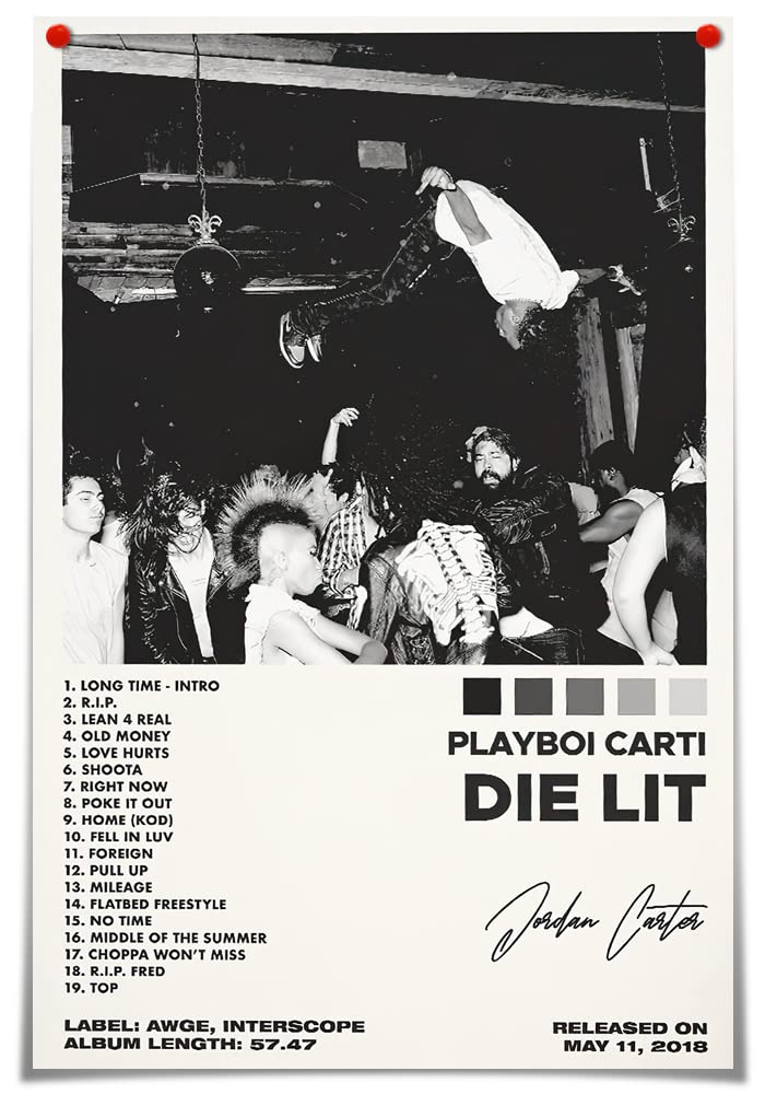 Amazon｜Playboi Carti Poster Room Aesthetic Decor, Die Lit