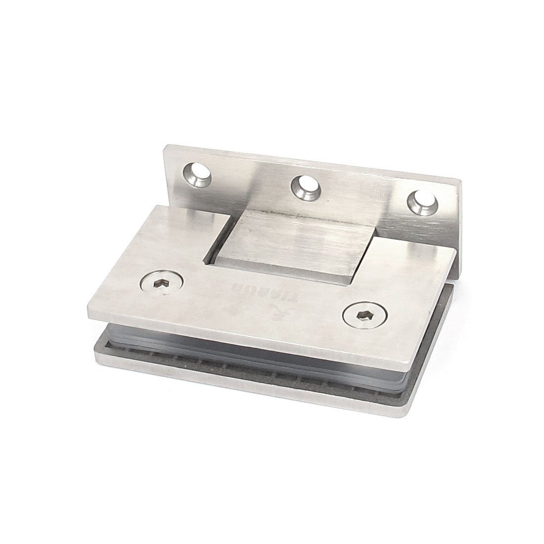 Aexit 7mm Thick 202 Stainless Steel Bathroom Stair Glass Clip Support (62db7f59b33b518b669ba4cf7ae75a66)