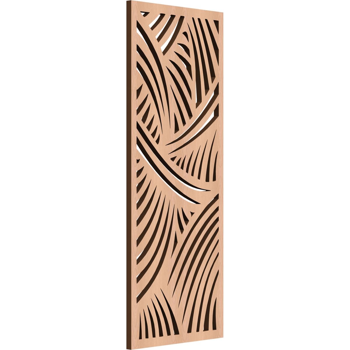 Chester Decorative Pierced Fretwork Wood Wall Panels, 9 3/8"W x 24 3/8"H x 3/8"T, Alder