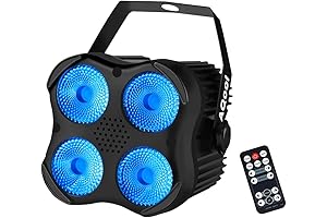 AQOOL RGBW LED Par Can Light: Super Bright Stage Par Lights