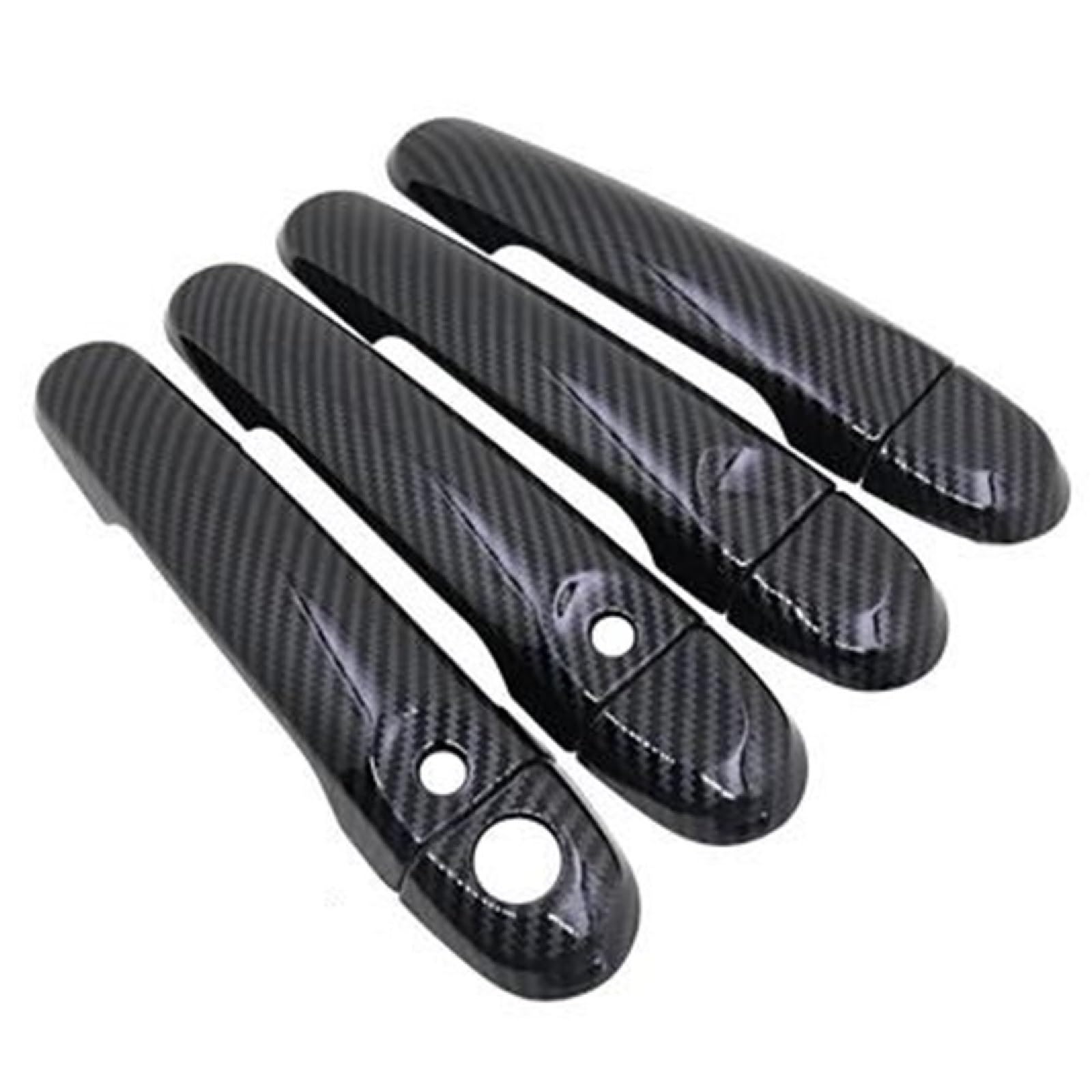 Csspdm Style1 Car Carbon Fiber Style Outer Door Handle Cover Exterior Stickers For Nissan For Note E12 For Versa 2013~2019(Style1)