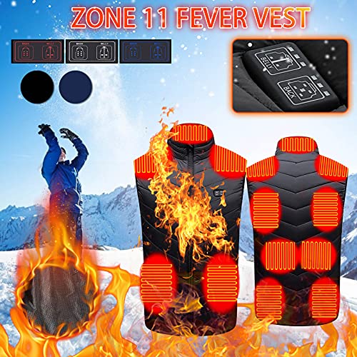 Comior Heated Vest For Men Women, Electric Usb Rechargeable Waterproof Heated Gilet With 11 Heating Zones,Heating Vest Winter Warm Waistcoat Jacket For Outdoor Camping Riding Hiking #TOP2