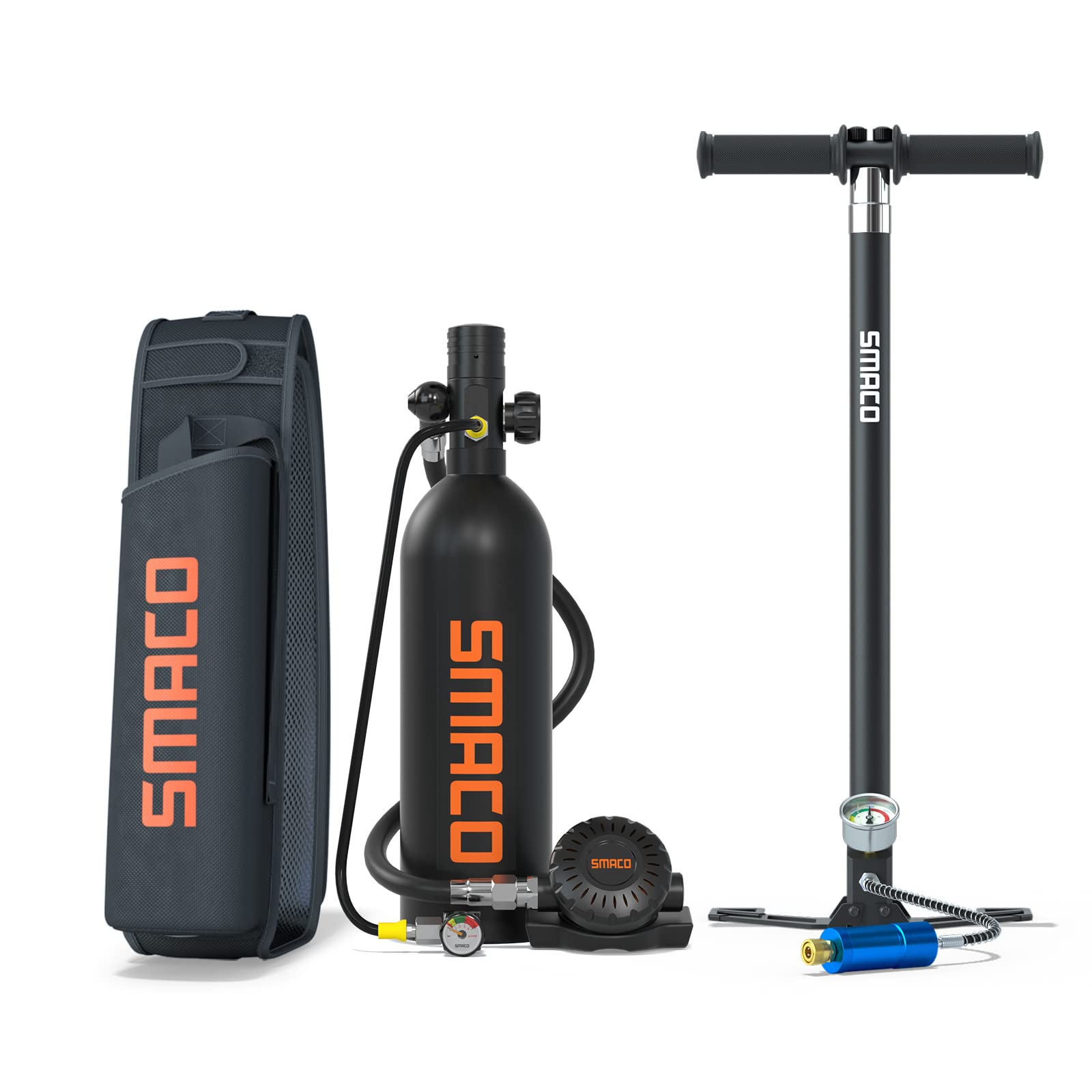 Scuba Diving Equipment 1L Mini Scuba Tank Support 15-20 Minutes Underwater Breathing(No More Than 33ft) New Generation S400Pro Diving Oxygen Tanks for Diving Sightseeing/Backup Air Source