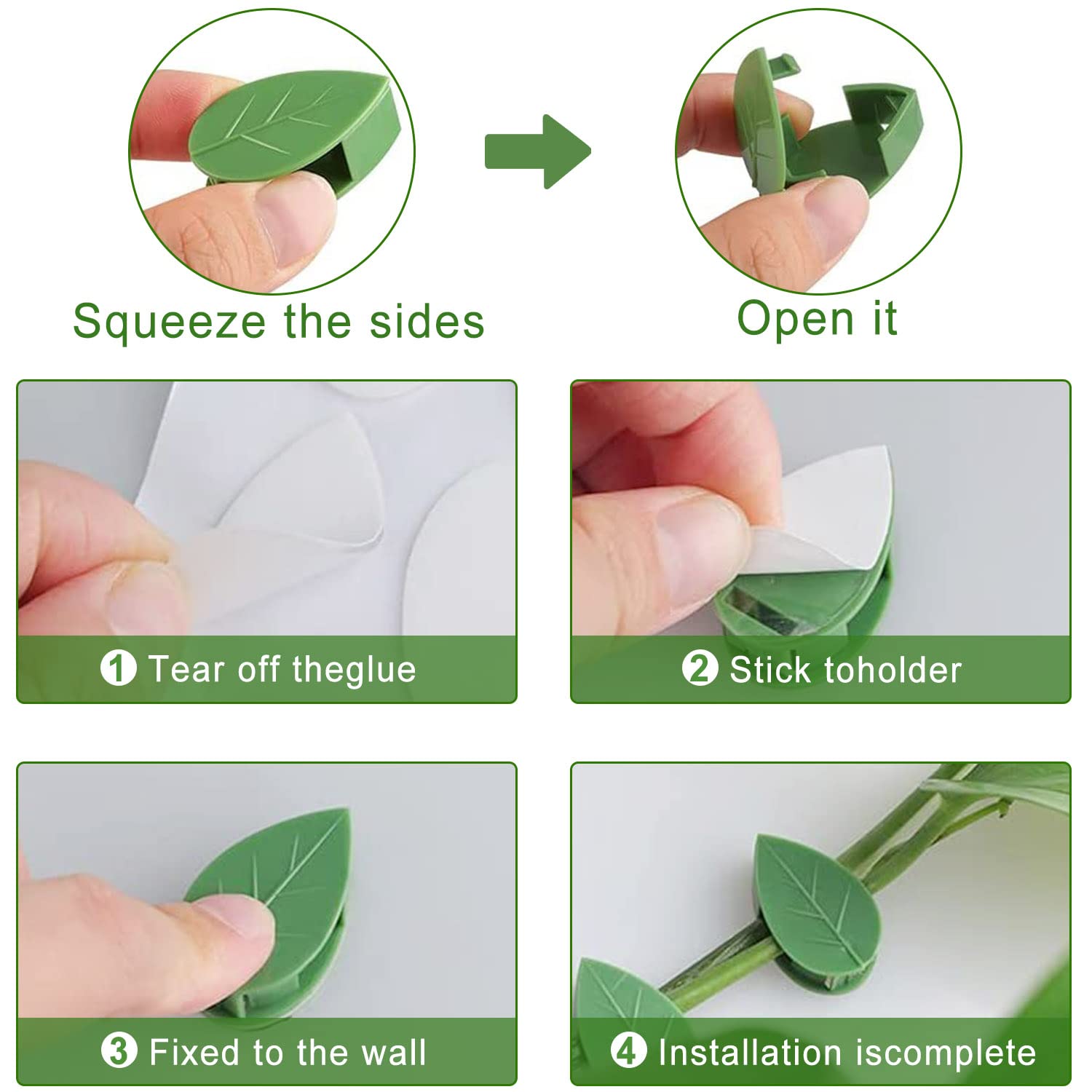 Tuteur - lien - attache,atache jardin clips plante grimpante paper clip Clips d'entraînement