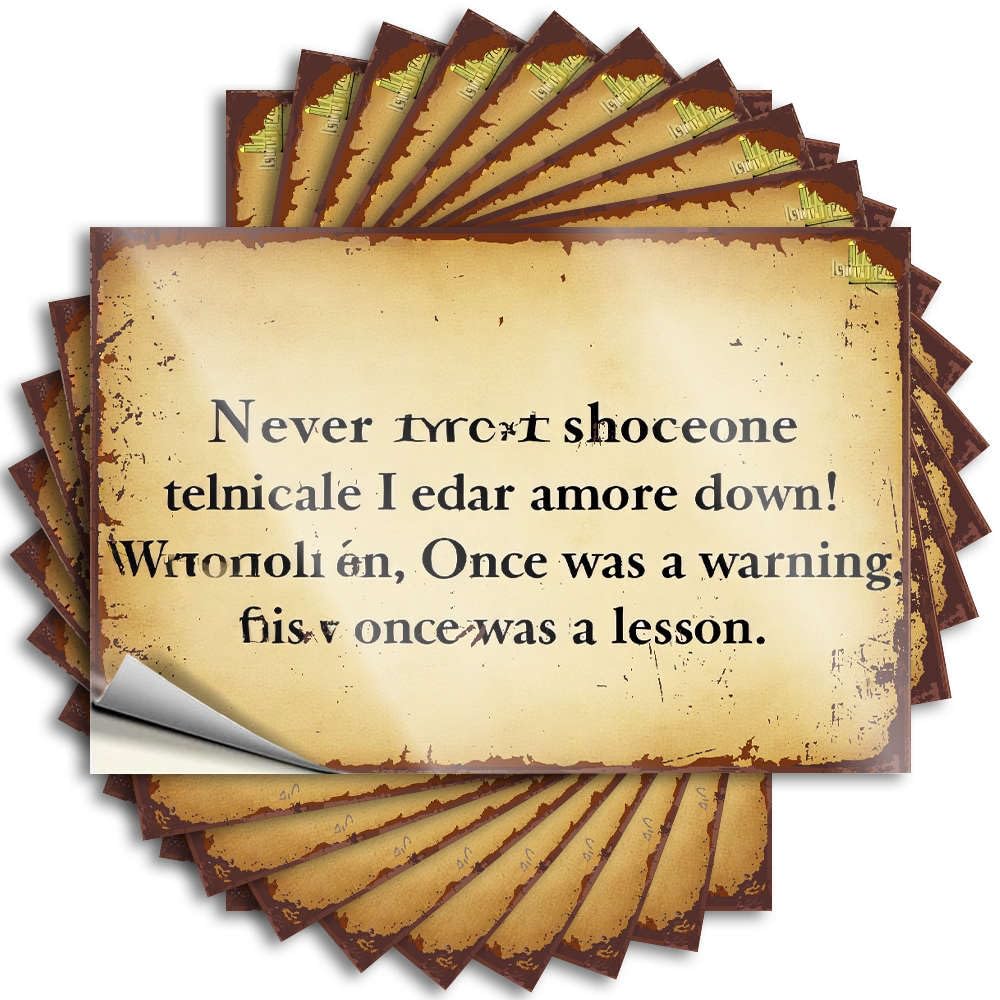 Half, Quote Laptop Never Trust Anyone Technically I Adore More Than Once. | Teacher Boys(12X18CM)