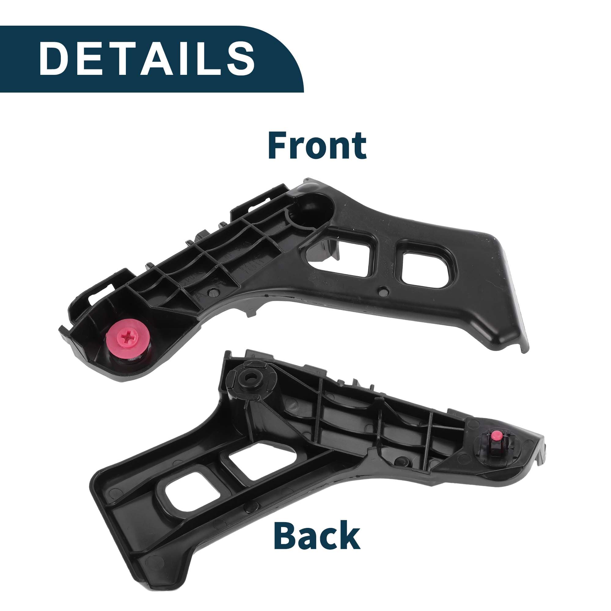 Soporte De Parachoques Delantero Para Lexus Ct200H 11-17 1 Pc | ABS, Negro, Numero Oe: 5211576011, Lado Derecho, Duradero, Facil Instalacion
