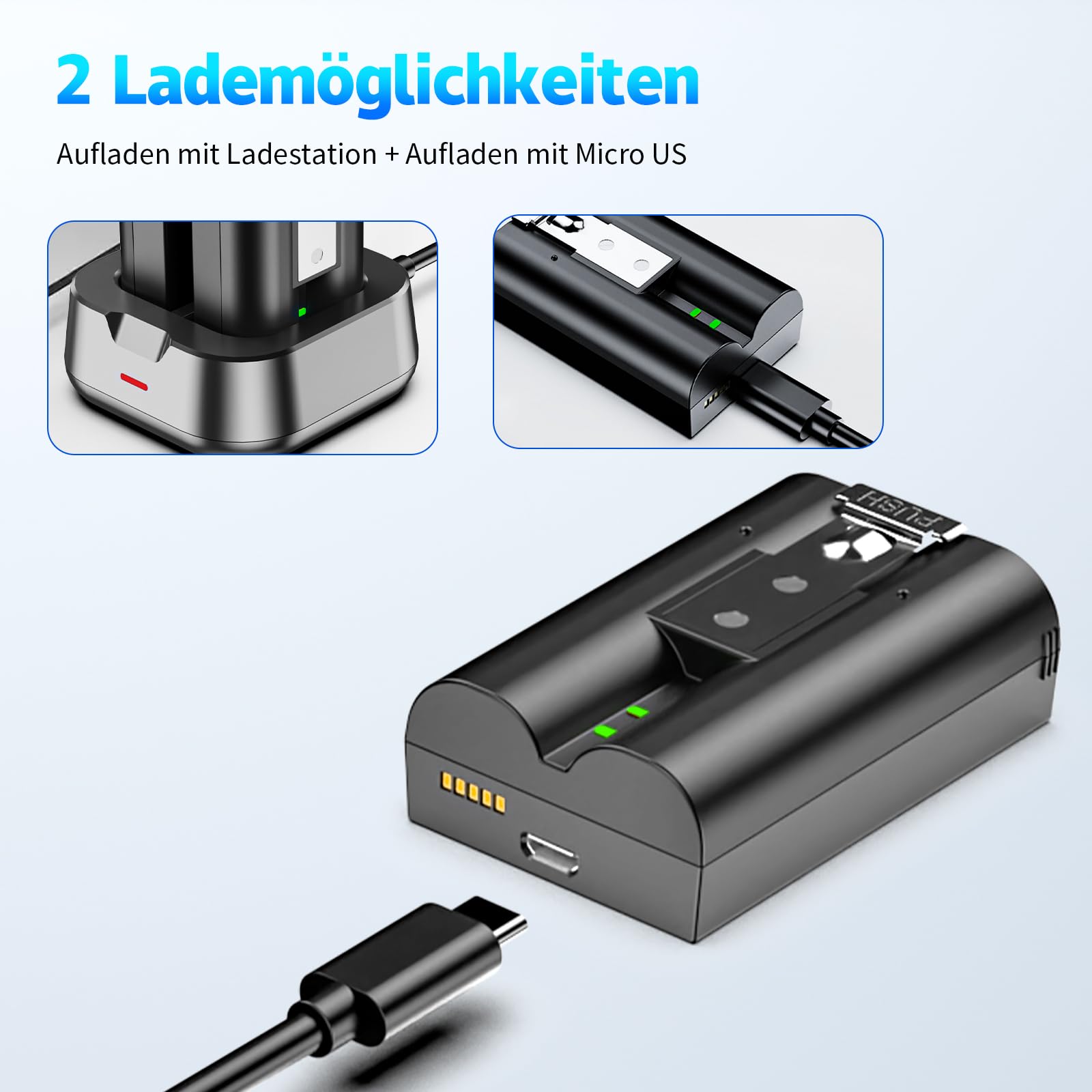 7200mAh Ersatz für Ring Akku 2026 Upgraded Chip kompatibel mit Ring-Doorbell 2/3/4/3plus, Stick Up Cam(2nd/3rd Gen), Spotlight Cam Wiederaufladbare Battery 1Stück