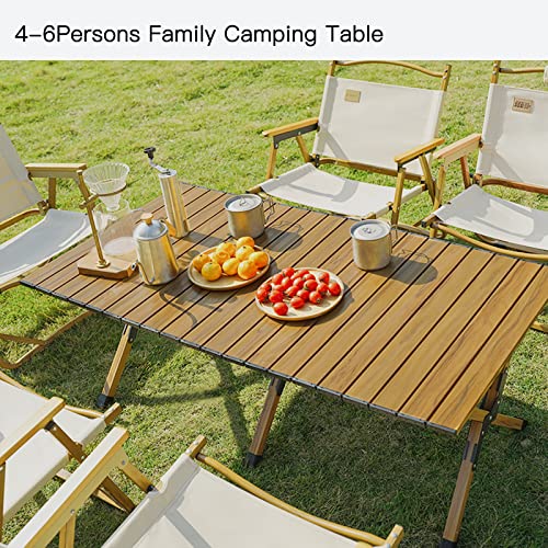 Portable Picnic Table, 4Ft Low Height Portable Folding Travel Camping Table For Outdoor/Indoor Picnic, Bbq And Hiking With Carry Bag, Multi-Purpose For Patio, Garden, Backyard, Beach #TOP5