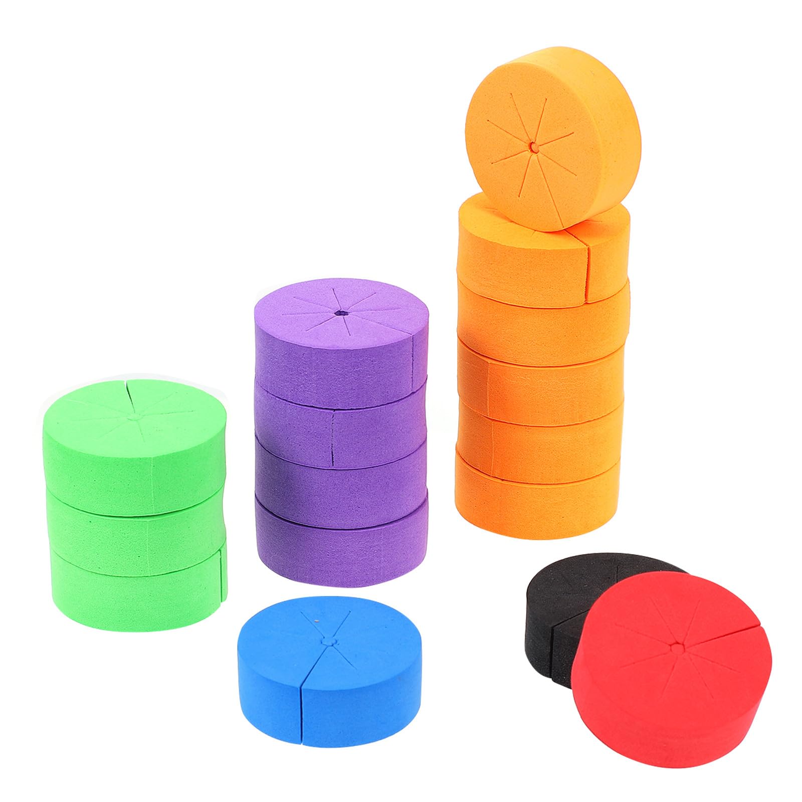 Hemobllo 50 Bloques de Esponja Hidropónica Eva para Cultivo sin Suelo, Ideales para Jardinería en Invernadero y Clonación de Frutas y Cereales Color Aleatorio