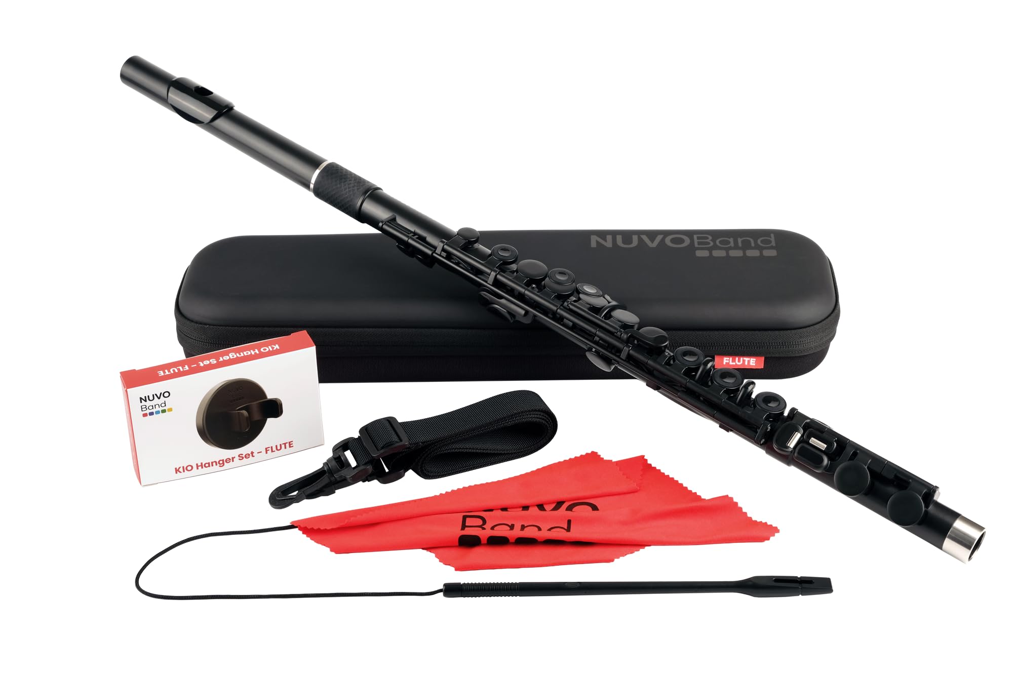 nuvo ブラック フルート ケース付き nuvo Nuvo プラスチック製フルート スチューデントフルート Ver2