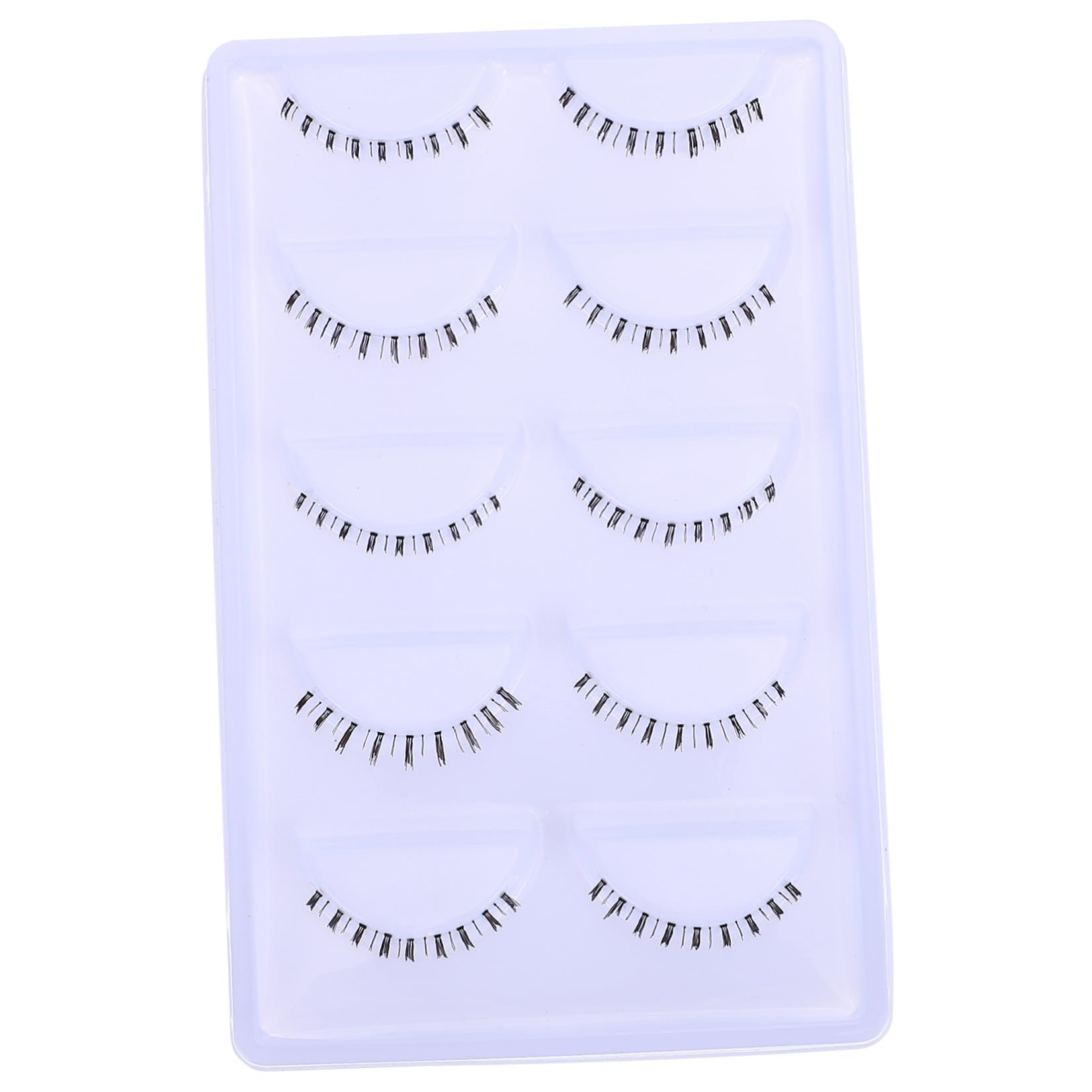 Healeved 50 Paia ciglia inferiori fake lashes false lashes ciglia extension lashes extension regalini fine compleanno ciglia naturali ciglia finte stelo trasparente minore fibra