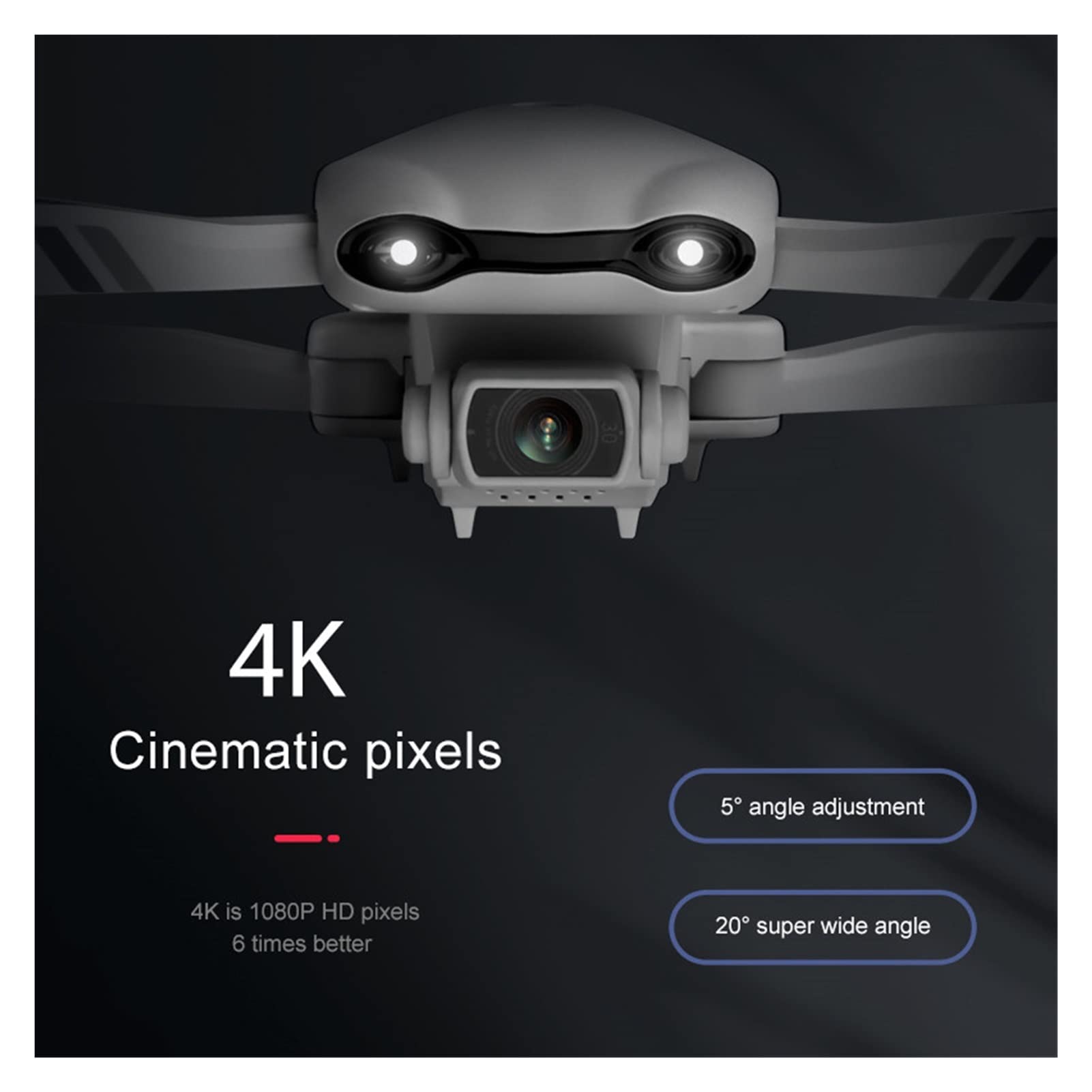 Podwójna kamera 4K HD z GPS 5G WIFI Szeroki kąt FPV Transmisja w czasie rzeczywistym Odległość Rc 2 km Profesjonalny dron (Kolor: F10-4K-1B-bag)