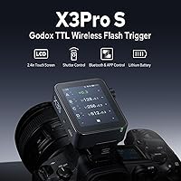 Vista 2 de GODOX X3 Pro S X3Pro-S TTL - Disparador de flash inalámbrico para Sony, transmisor de flash con pantalla táctil inalámbrica de 2.4G, compatible