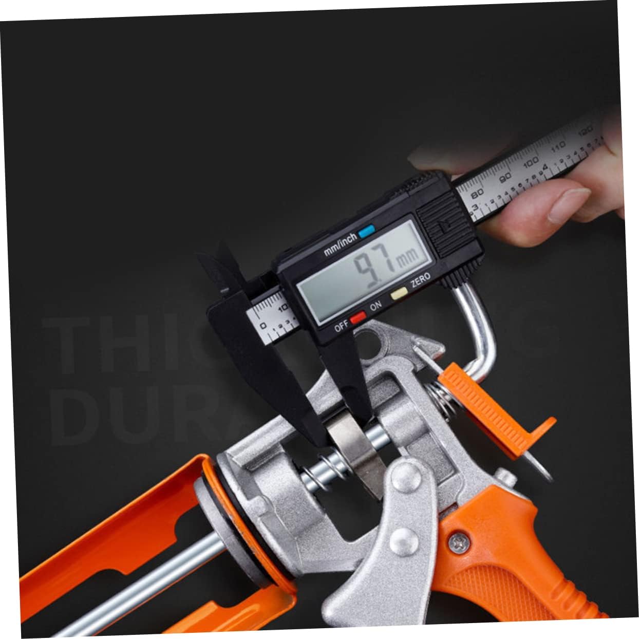 TEHAUX 1pc Thickened Manual Glue Shooter Drip Dispenser for Household Projects and Construction for Crafting and Home Repairs Orange