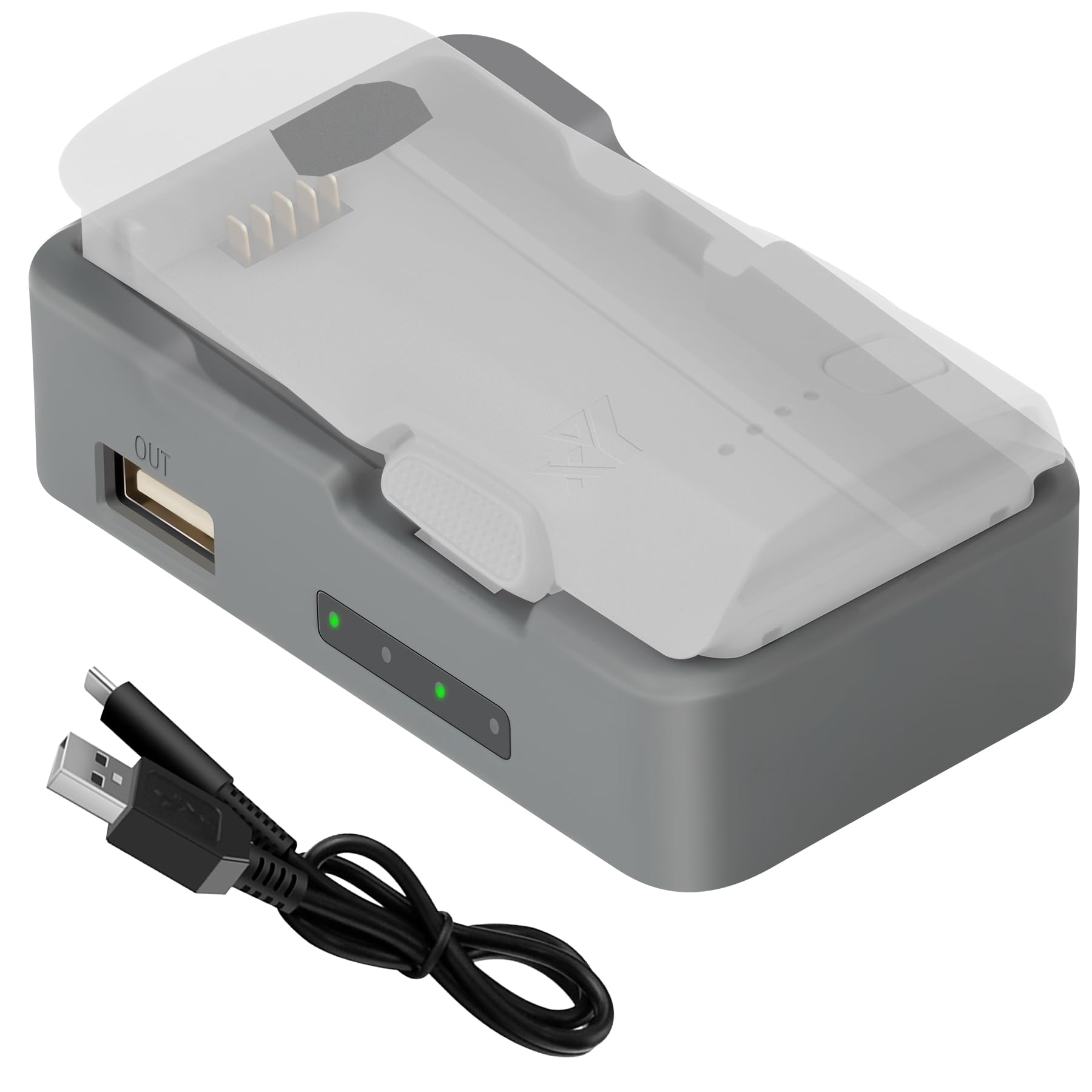 LONGTECH USB Battery Charger for DJI Neo 2 Drone,Single Two-Way Charging Hub, Charge Accessories