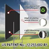 VIBE INK LAND FOR SALE Yard Sign 24"x18" Red UV-Ink Corrugated Plastic Double-Sided Printing with 24" Metal Ground Stake Included