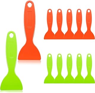 12 Pieces Plastic Spatula Putty Knife Air Bubble Remover Sticker Installation Tool Flexible Paint Scrapers for 3D Printing...