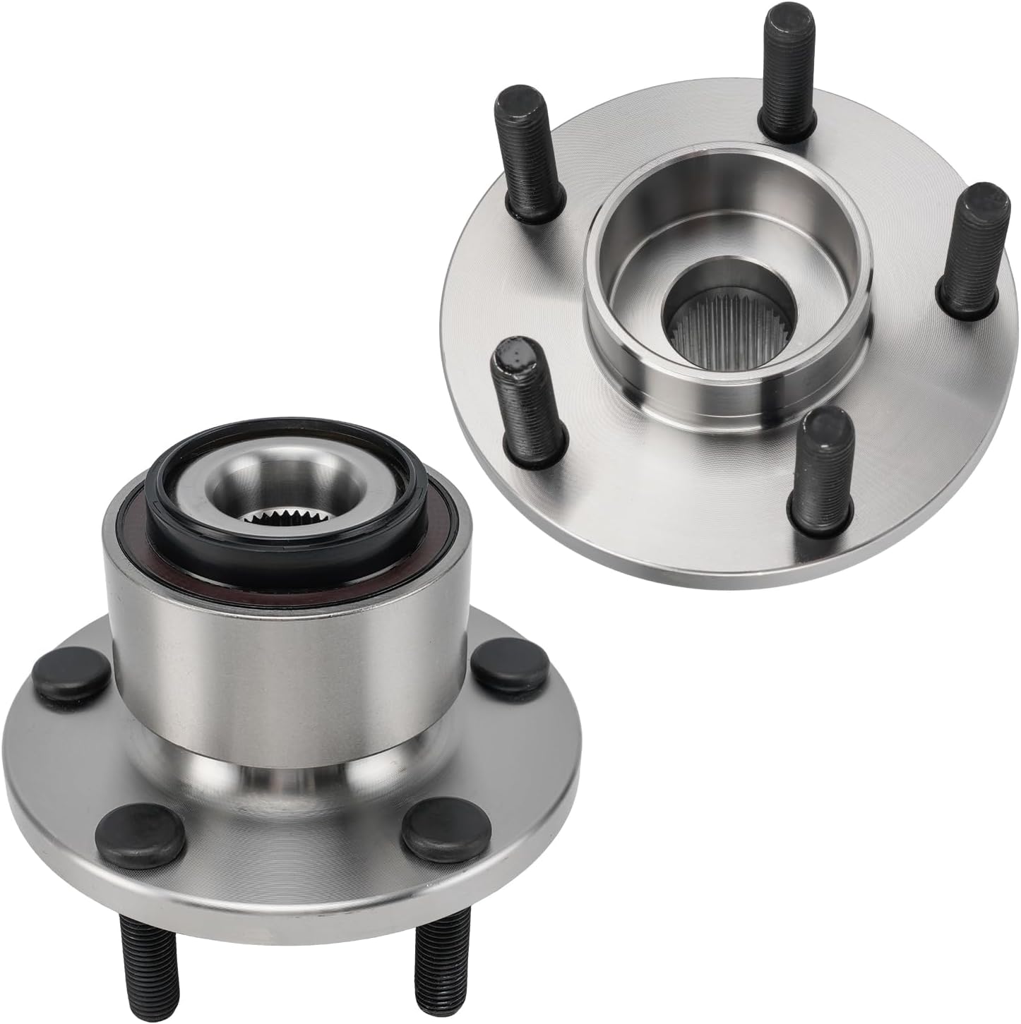 PHILTOP 513255 Front Wheel Bearing & Hub Assembly Compatible with 2005-2011 Volvo S40, 2006-2013 Volvo C70, 2008-2013 Volvo C30, 2005-2011 Volvo V50 5 Lugs 2pcs