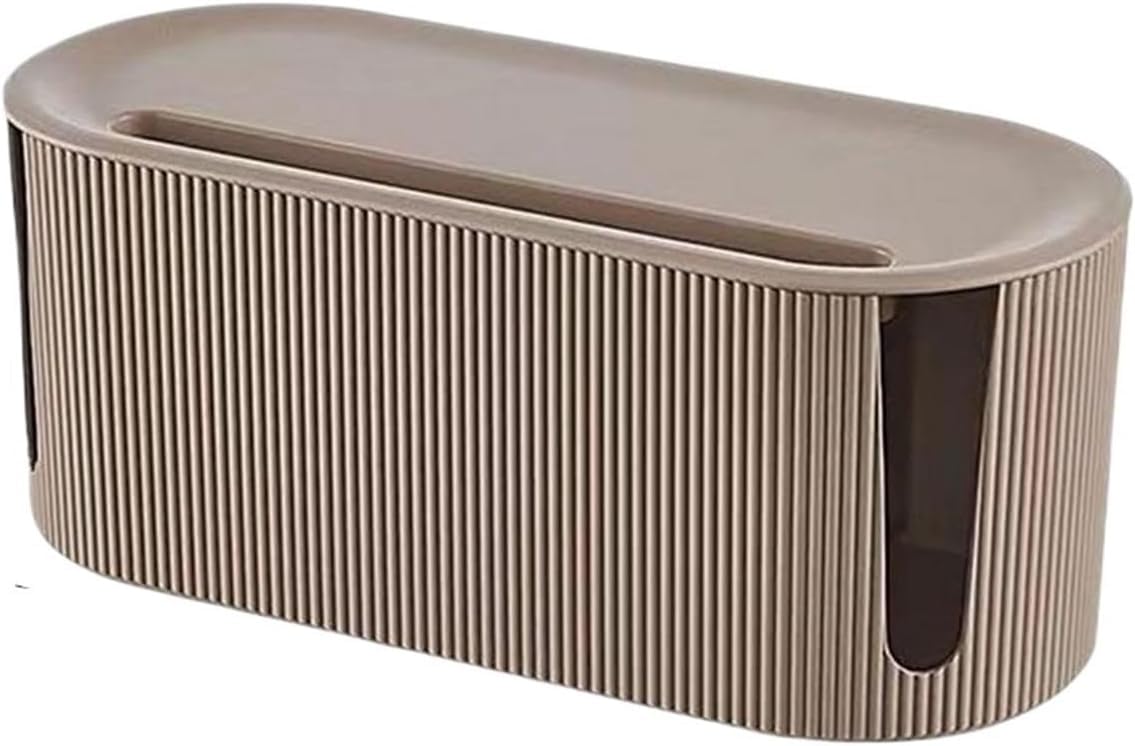organizer per cavi, Scatola portacavi, contenitore for prese(Brown)