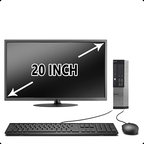 DELL Optiplex 990 SFF PC, Intel Core i5 Processor, 16GB RAM, 2TB HDD, DVDRW, Keyboard & Mouse, Wi-Fi, Bluetooth 4.0, Windows 10 Home, 20in LCD Monitor (Renewed)']