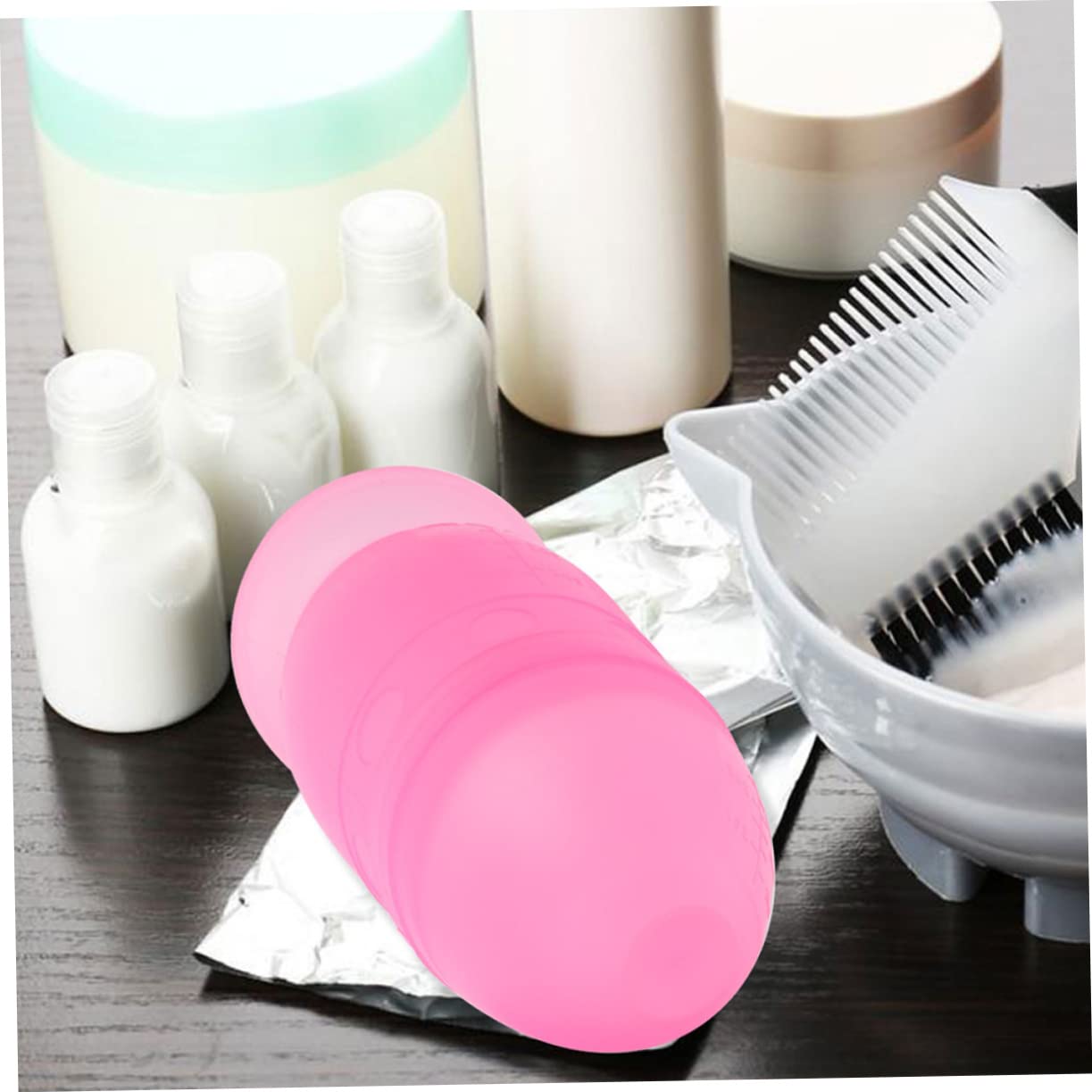 SOESFOUFU Salon Hair Dye Mixing Bowls 2pcs Graduated Bowl Set Easy to Hold Non-slip Essential for Hair Coloring