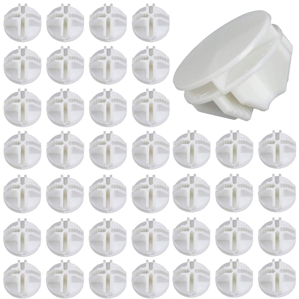 40pz Connettori in Plastica Cube Connettore a Cubo in Plastica per Armadietti Organizer Modulare Chiusura per Fermaglio per Armadio a Fibbia Clip per Guardaroba Scaffali (Bianco)