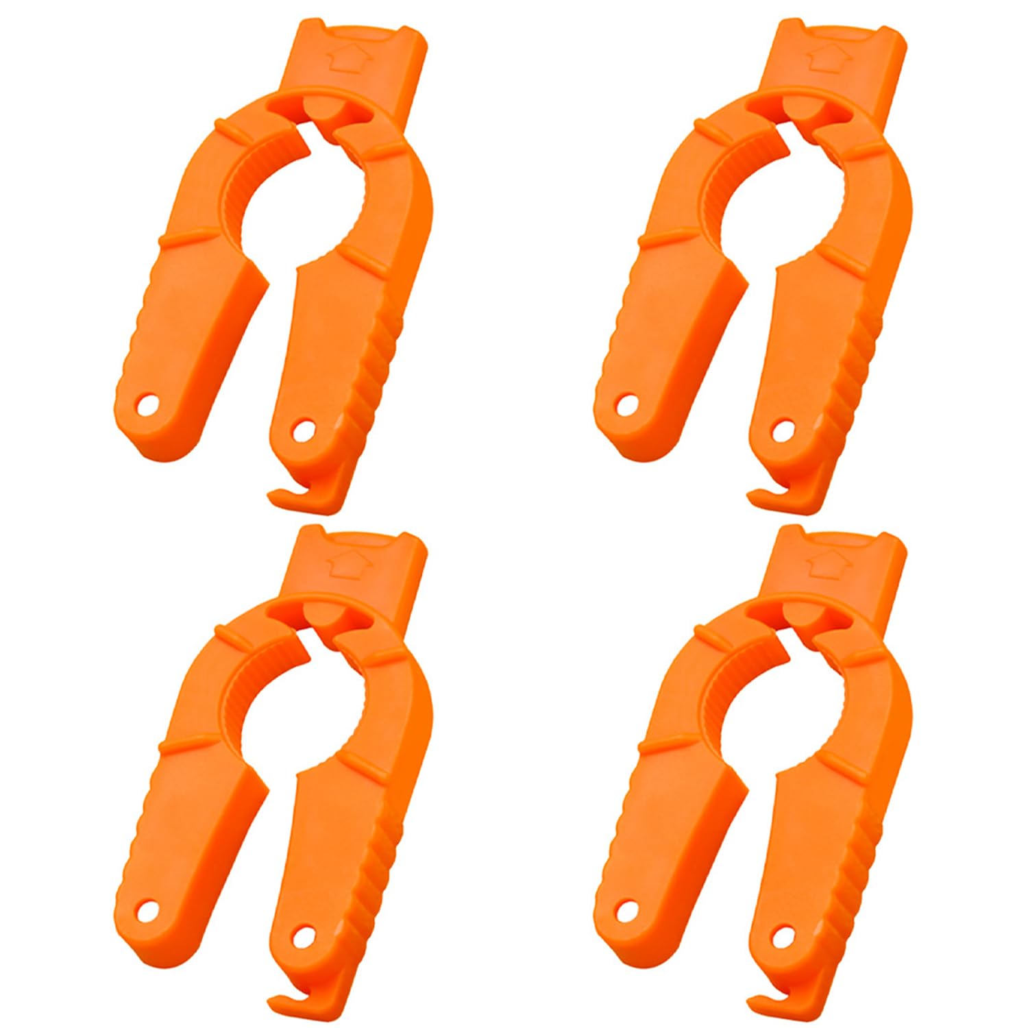 GDFHBD 4 Pieces Orange Plastic Bottle Opener, Manual Bottle Opening Tool, Kitchen Supplies, Multi-Function Can Opener.